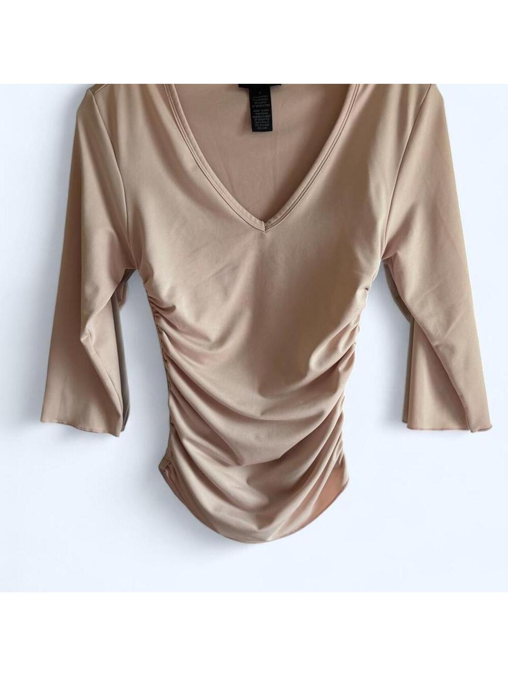 The Limited pink ruched blouse